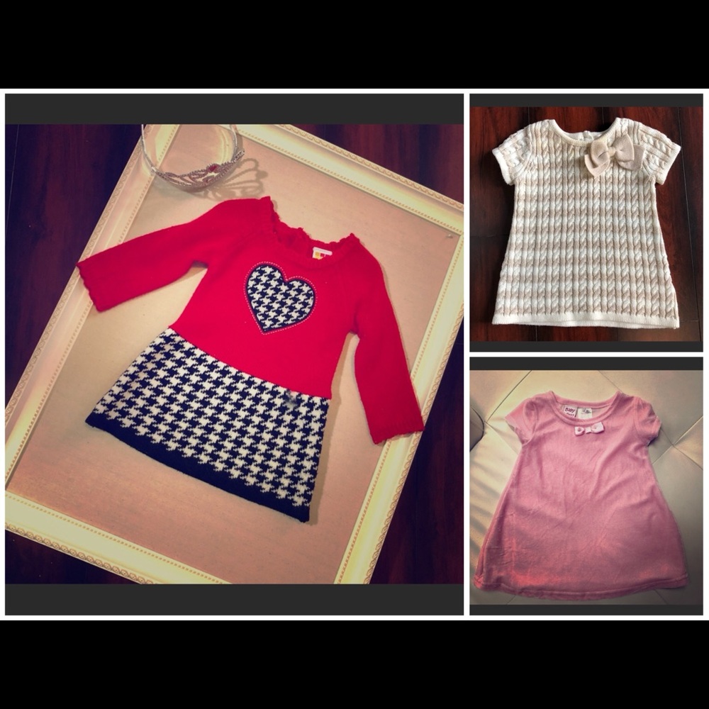 3 Baby girl dresses Bundle